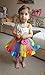 MOLFROA Baby Girls Colorful Layered Dance Outdoor Rainbow Tutu Skirt 5-6 Years
