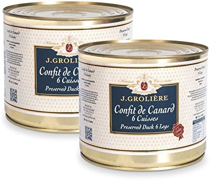 Lot Promotionnel De 2 Boîtes De Confits De Canard 6 Cuisses Recette Artisanale Du Périgord Sans Colorants Ni Conservateurs
