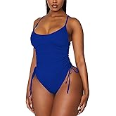 Women's High Cut Cheeky One Piece Bathing Suit Sexy Tummy Control Swimsuit Swimwear