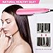 Liaboe Straightener Brush, Mini Travel Size Hair Straightening Brush Negative Ion, Ceramic Heat Brush with LED Display Auto Temperature Lock, Anti-Scald Straightening Comb for All Hair Styling Types