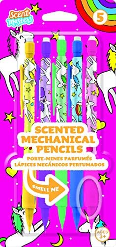 Scent Masters Unicorns Scented Mechanical Pencils 5-Pack