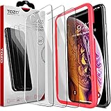TOZO iPhone 11 Pro/XS/X Screen Protector [3-Pack] Premium Tempered Glass [0.26mm] 9H Hardness 2.5D Film Super Easy Apply for iPhone 11 Pro/XS/X 5.8 Inch