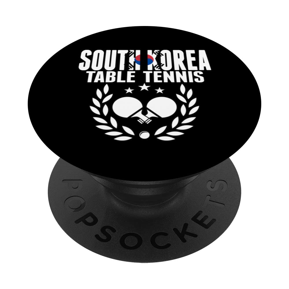 South Korea Table Tennis Lovers Korean Ping Pong Supporter PopSockets Swappable PopGrip