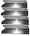 Stainless Steel Heat Plate Replacement (4-Pack) for Specific Grill Models Kenmore, Nexgrill (Dimensions: 15 1/16
