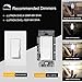 CRLight 6W Dimmable LED Candelabra Bulb 4000K Daylight White, 60W Incandescent Equivalent 600LM, Replace 12W Compact Fluorescent CFL Bulbs, E12 Base C35 Frosted Glass Torpedo Candle Bulbs, Pack of 6