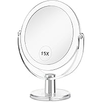 Zadro 9-Inch 8X Magnification Two-Sided Swivel Vanity Mirror - Satin Nickel Finish - View #2