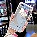 iPhone 7 Plus Mirror Case,Cartoon Cat Ring Holder Mirror Cover Ultra Thin Slim Soft TPU Phone Case For iPhone 7 Plus 5.5 inch,Siliver