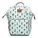 Sunborls(AHONG) Cactus Waterproof Mummy Maternity Nappy Bag Travel Backpack Baby Nursing Bags (Green Cactus),Medium