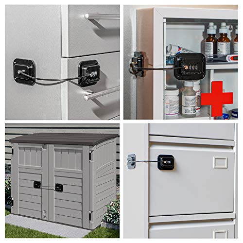 Keyless Refrigerator Lock Heavy Duty Combination Fridge Lock, Easy to