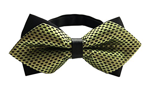 Sage Green Black Elegant Pre-tied Bow Ties with Adjustable Strap for Son Gifts