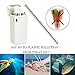 Senneny 2 Pack Collapsible Reusable Drinking Straws Stainless Steel Premium Food-Grade Folding Drinking Straws Keychain Portable Set with Hard Case Holder & Cleaning Brush (White & White)