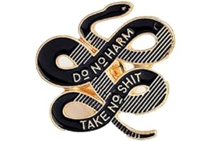 Janedream Women Bohemian Snake Brooch Banquet Badge Pins Buckle Badge Backpack Bag Pins Punk