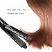 VanseeCeramic Tourmaline Ionic Flat Iron Hair Straightener Professional Glider Fast Blackthumb 1