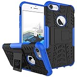 iPhone 7 Plus Case Moonmini Shockproof Hybrid Heavy Duty Dual Layer Rugged Armor Case Kickstand Cover Defender for iPhone 7 Plus 5.5 Inch - Blue