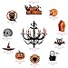 Halloween Decorations Indoor Hanging Swirls for Haunted House Decor Ceiling Swirl Decoration Included Bats, Spider, Ghost, Pumpkin, 3D Chandelier (30 Piece)