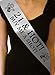 21 & Hot Party Sash 21st Birthday Girl Boy Night Going Out Accessory Gift Funny - Silver