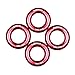 Paliston 25kN Rappel Ring for Rock Climbing Arborist and Hammock Red (4 pcs)