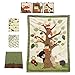 Lambs & Ivy Forest/Woodland 7 Piece Crib Bedding Set - Echo - Brown/Beige