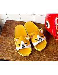 FUYU - Sandalias de ducha antideslizantes para mujer, diseño de orejas de animal, para baño