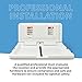 ECR4Kids Horizontal Diaper Changing Station with 500 Sanity Liners, Wall-Mounted, White Granite