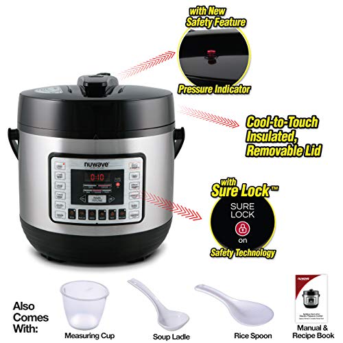 NUWAVE NutriPot 6Quart Digital Pressure Cooker with SureLock Safety