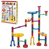 Marbulous-Translucent Marble Run (48 pieces plus 16 marbles)