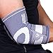 LIVEUP SPORTS Elbow Brace Compression Support Sleeve - Elbow Sleeve with Adjustable Elastic Bandage for Tennis Elbow, Golfers Elbow, Tendonitis, Arthritis, Weightlifting, Injury Recovery (L(Single))