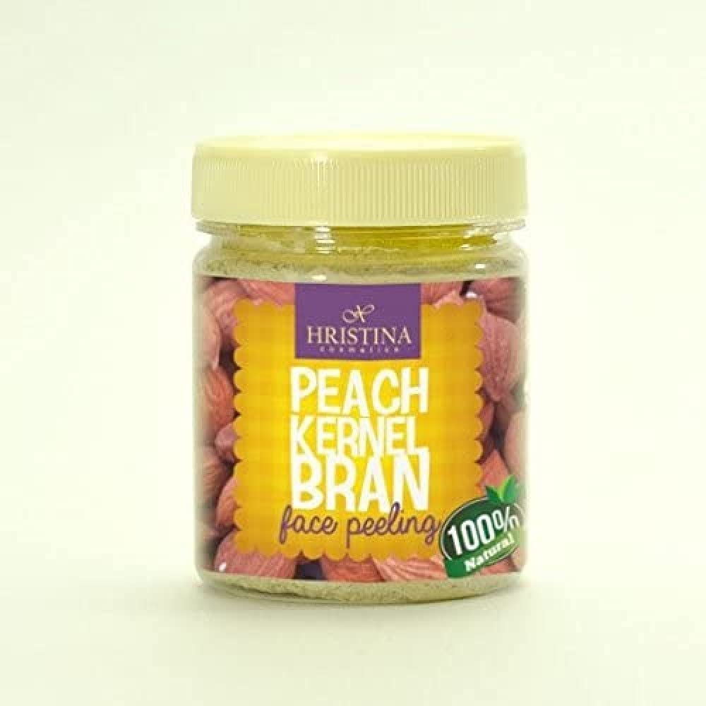 Face Scrub Peeling Peach Kernel Bran - 100% Natural with Propolis & Chamomilla Extract 200ml