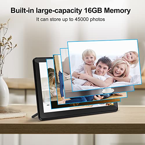 Atatat 10 Inch WiFi Digital Photo Frame with IPS Touch Screen, Auto