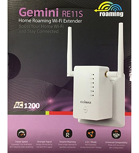 image for Edimax AC1200 Range Extender, Supports Wifi Roaming for Whole home wif