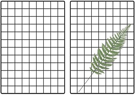 huiming 2 Pcs Multifunction Metal Wire Mesh Grid Panel Wall Decor Photo Hanging Display Memo Board DIY Picture Frame for Dorm Bedroom Office, Size 25.6"x17.7", Black