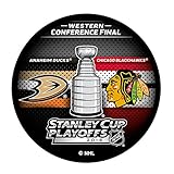 2015 NHL Stanley Cup Playoffs Western Conference Final Anaheim Ducks vs. Chicago Blackhawks Dueling Hockey Puck