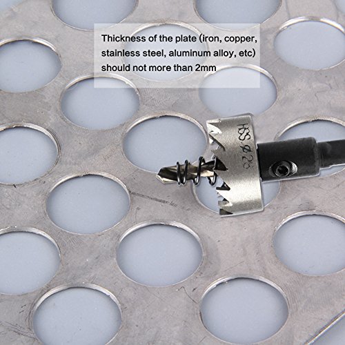 HSS Hole Saw Kits for Metal, Budalga 14 pcs High-Speed Steel Hole Saw Cutting Kit Drill Bits Opener Cutter Tool for Stainless Steel,copper, Iron(≤2mm) 16~53mm - Thumbnail 5
