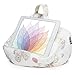 iPad Pillow & Tablet Stand - Securely Holds Any Size Tablet, eReader or Book Upto 12.9 inches, Hands Free Comfort at Any Angle on Any Surface - Butterfly Cream, by iBeani