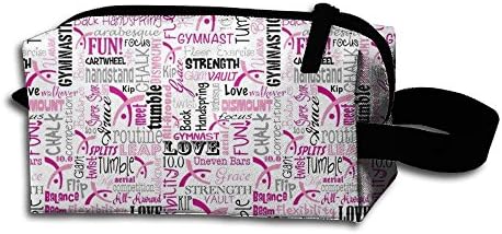 Gymnastics Cosmetic Bag - MakeUp Organizer - Lightweight Toiletry Travel Bag