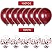 12 Inch Latex Burgundy Balloons Wine Balloons Confetti Balloons for Wedding Bridal Shower Birthday Party Anniversary Decoration & Women Party,110 Piece
