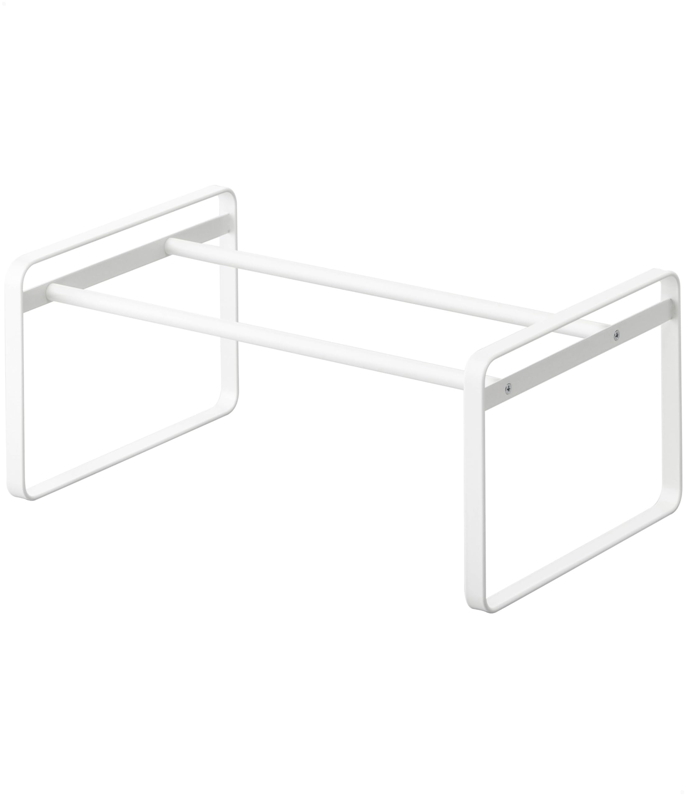 山崎実業(Yamazaki) 伸縮 シューズラック ホワイト 約W41-70×D25×H17.5cm フレーム frame 下駄箱下にも収まる 靴収納 7209商品画像