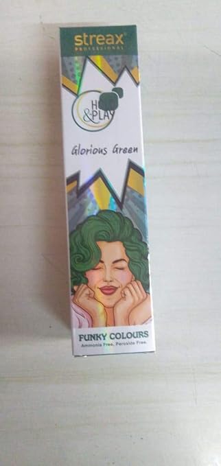 Streax Professional Hold & Play Funkey Colour - Glorious Green