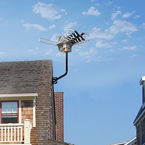 HDTV-AntennaAIRFREE-Amplified-Digital-TV-Antenna-150-Miles-Range-360-Rotation-Outdoor-Digital-HDTV-Antenna-Wireless-Remote-with-adjustable-mount-pole