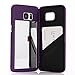 Galaxy S7 Edge case,W7ETBEN Hidden Back Mirror Wallet Case with Stand Feature and Card Holder for Samsung Galaxy S7 Edge G9350 (Purple)