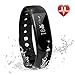 Fitness Tracker, LETSCOM Heart Rate Monitor Activity Tracker Pedometer Watch Step/Sleep/Calorie Counter Smart Watch Bluetooth 4.0 Waterproof IP67 Wireless Wristband Sports Bracelet for Android IOS