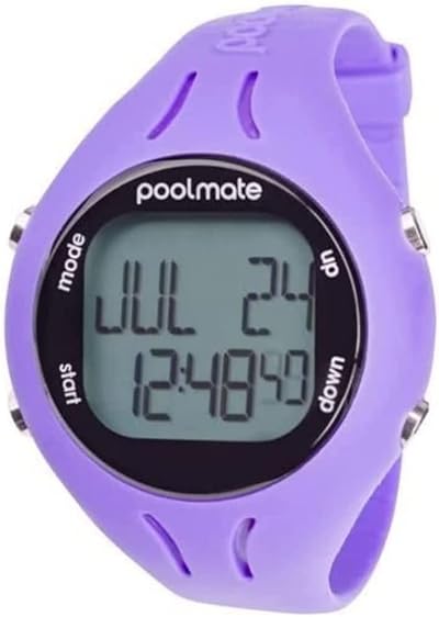 Swimovate PoolMate2 PoolMateLiveClip Purple Pedometer Open Water Swim Tracker