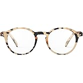 IZIPIZI READING #D Reading Glasses for Women and Men – Round Eye Glasses with Anti-Scratch Lenses, Lightweight Fashion Frame (Light Tortoise, 3.0, x)