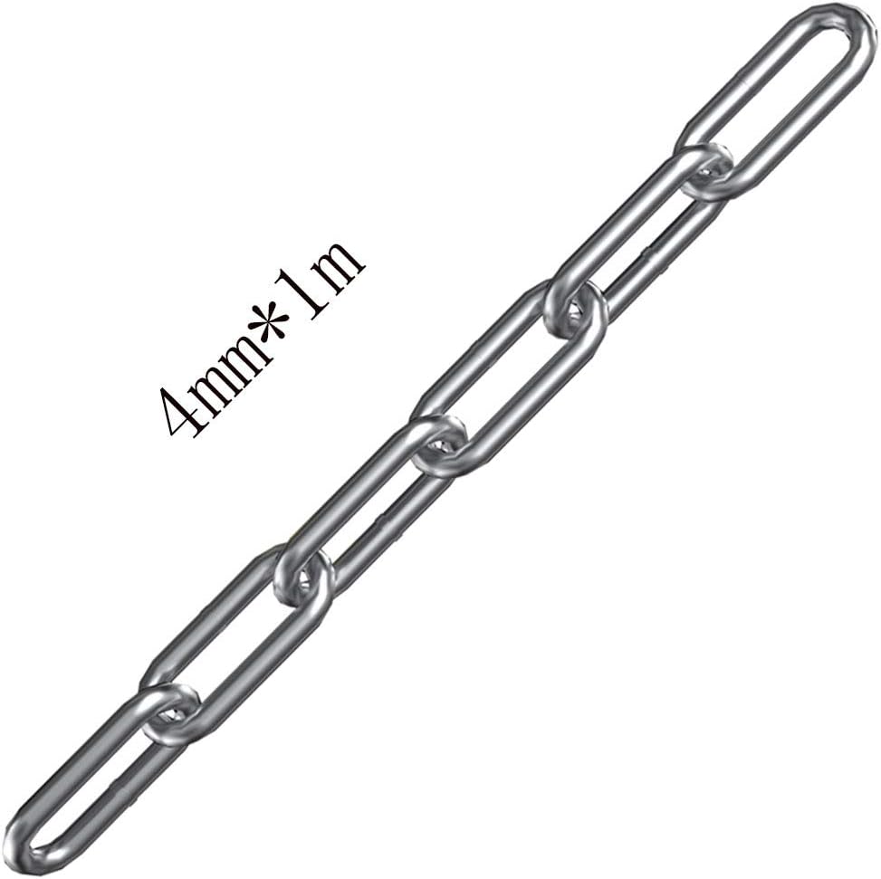 KAIISSA 304 Stainless Steel Chain Strong Bright Heavy Duty Steel Welded Chain Links for Fence Hanging Walking The Dog Chain - Image 3