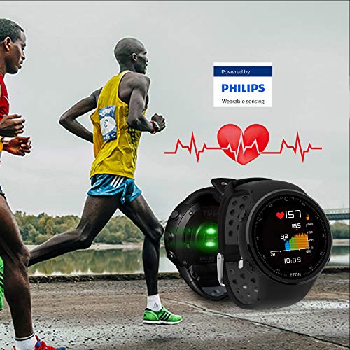 EZON T958 GPS Running Sport Smart Bluetooth Watch Compatible with Philips Heart Rate Monitor
