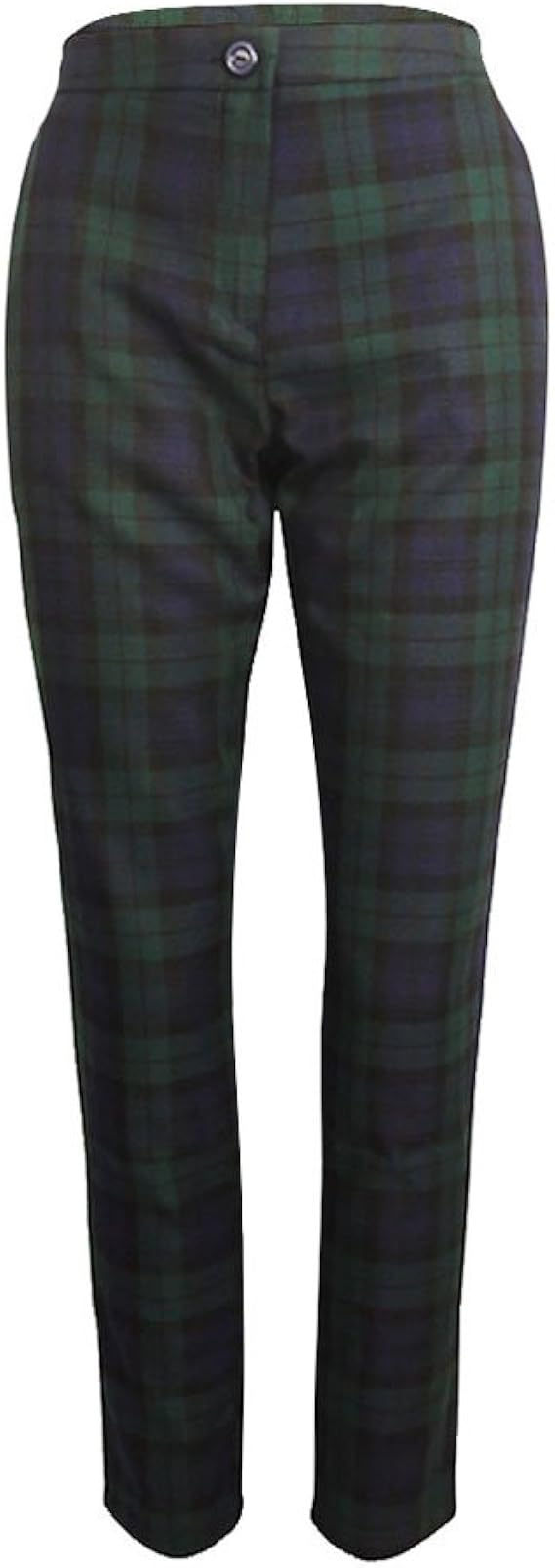 blue and green tartan trousers womens