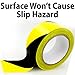 Single Roll Ultra-Adhesive Black & Yellow Hazard Tape for Floor Marking, High Visibility Striped PVC Vinyl, Durable Anti Scuff & Heavy Duty, Ideal for Safety Zones, Watch Your Step Areas in Workplaces