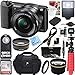 Sony Alpha a5100 HD 1080p Mirrorless Digital Camera Black + 16-50mm Lens Kit + Lexar 32GB Memory Card + DSLR Photo Bag + Extra Battery + Wide Angle Lens + 2X Telephoto Lens + Flash + Remote + Tripod