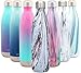 Simple Modern 25oz Wave Water Bottle - Stainless Steel Double Wall Vacuum Insulated Metal Reusable - Leakproof Pattern: Plum Timber
