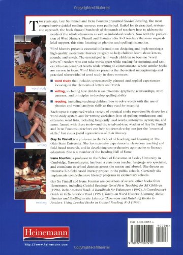 Word Matters Teaching Phonics And Spelling In The Reading Writing Classroom F P Professional Books And Multimedia Pricepulse
